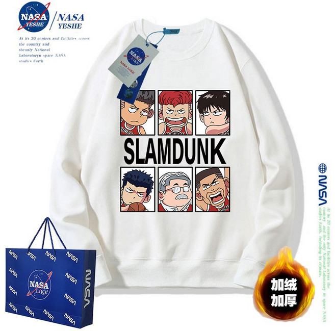 슬램덩크 라운드 스웨터 맨투맨 긴팔 티셔츠 기모 벨벳 강백호 채치수 서태웅 정대만 굿즈
