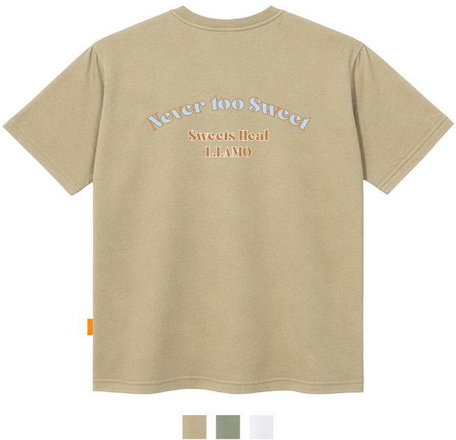 엘라모 스위트라모 반팔 티셔츠 남녀공용 빅사이즈 S~4XL