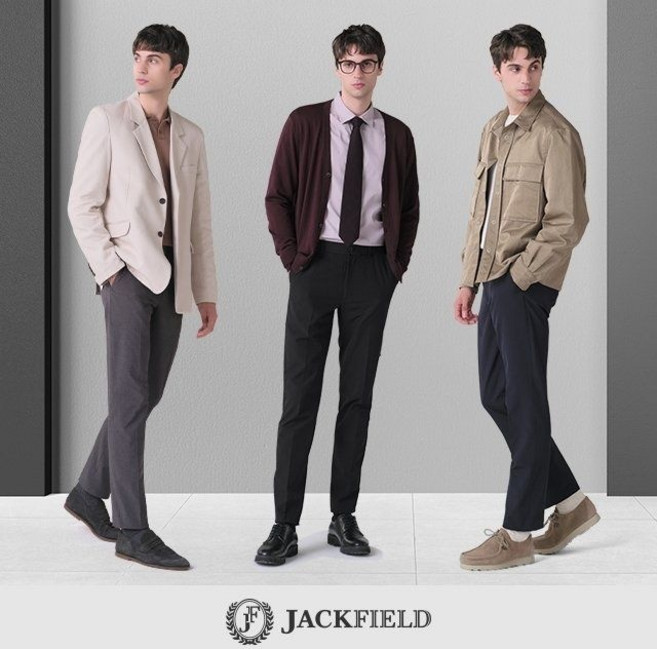 백화점 출고 잭필드 23 FALL 남성 숨쉬는 바지 3종