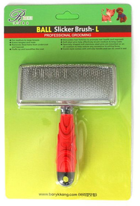 구트바이 볼 슬리커 브러쉬 Ball 애견빗 강아지빗 애견미용빗 oct*311kR, 본상품, 1개