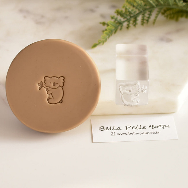 코알라 비누스탬프 soap stamp 동물 투명 아크릴 비누도장 도자기 도예 떡도장 벨라펠레