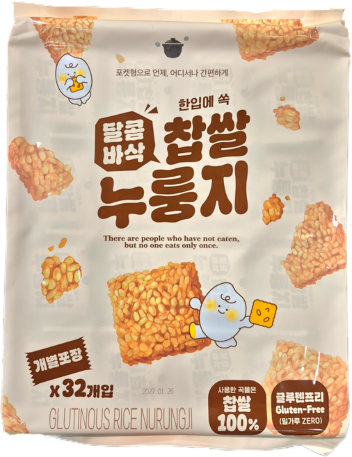 달콤바삭 찹쌀 누룽지, 920g, 1개