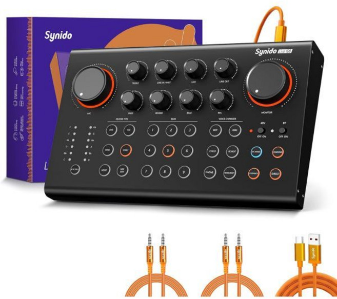 미디 컨트롤러 건반 키보드 미디건반 팟캐스트 장비 팟캐스트를 위한 오디오 인터페이스 프로 프리앰프 48V 팬텀 DJ 믹서 이펙트 9개의 커스터마이즈 사운드 패드 XL, 팟캐스트 장비, 팟캐스트를 위한 오디오 인터페이스, 프