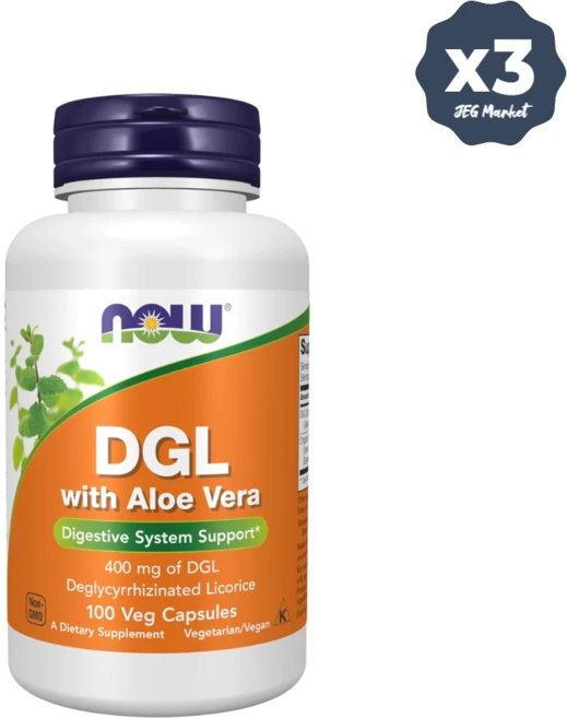 나우푸드 DGL 디글리시리제티네이티드 리코리스 감초추출물 알로에베라 100정 x3 - 쿠팡