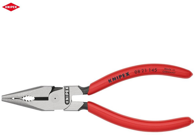 KNIPEX 크니펙스 니들펜치 145mm (08 21 145 SB) / 145mm (08 22 145 SB), 1개