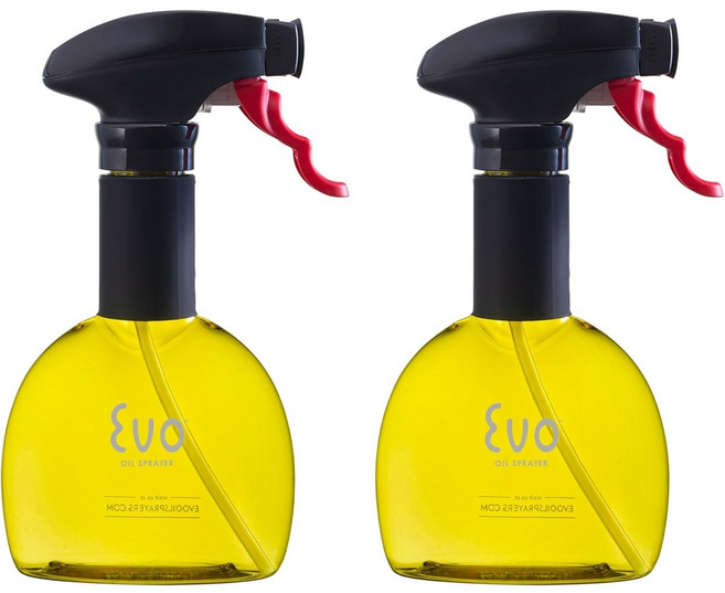 [1+1] Evo 오일 스프레이 올리브 오일 아보카도오일 액상조미료 식초용 8oz(236ml), 옐로우1+1