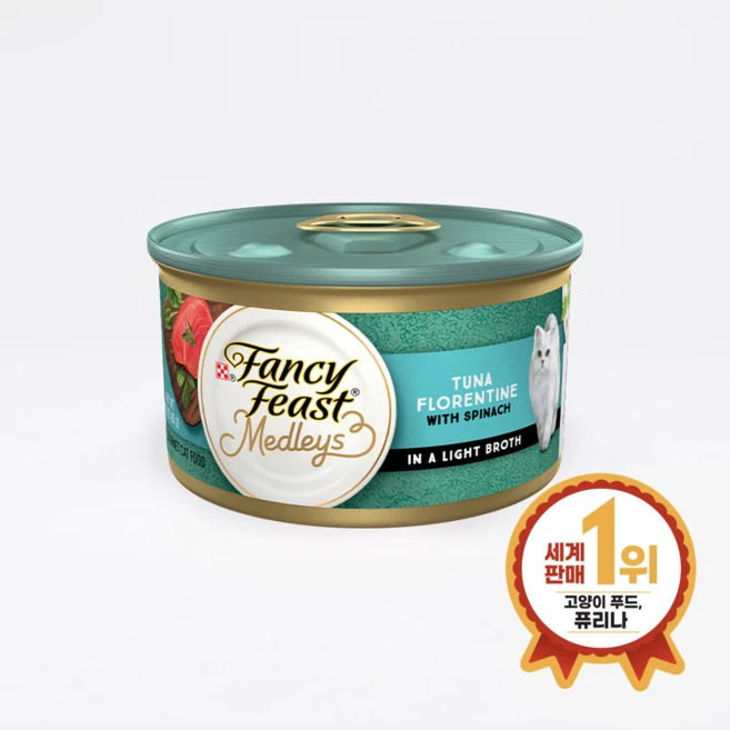 팬시피스트 엘레강트 메들리 85g, 참치, 12개 - 쿠팡