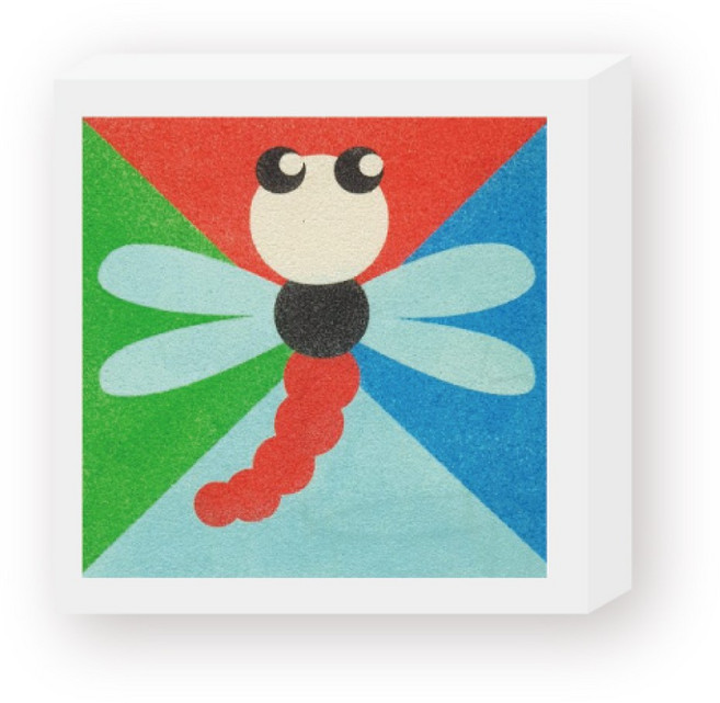 [꼬메빔보] #데코샌드 액자만들기42종, 105잠자리