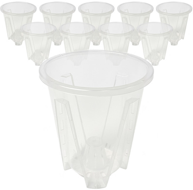 파파가든 롱 투명 슬릿화분 플라스틱 화분, 화분, 10개