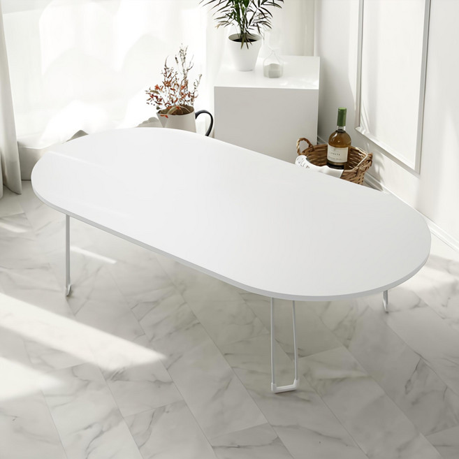 스토리퍼니쳐 E0 LPM 지문방지 비스포크 테이블, 퓨어화이트