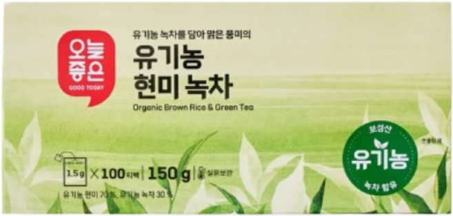 피코크 유기농 현미 제주녹차 1.5gx100입, 1개, 100개입, 1.5g