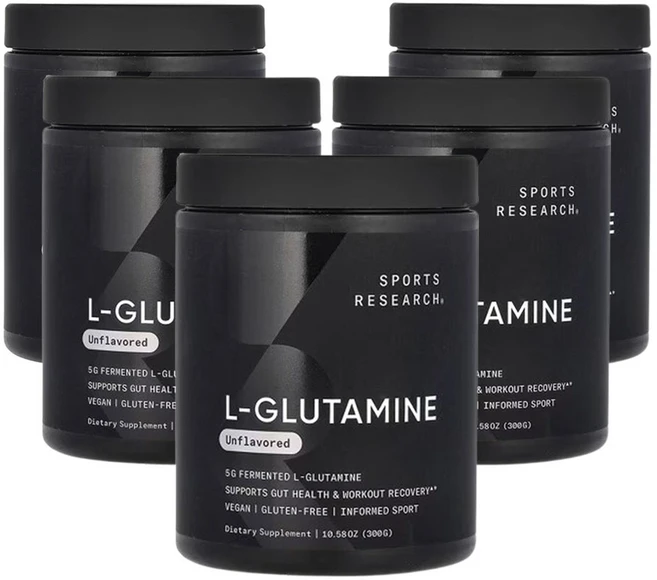 스포츠리서치 L-글루타민 무맛 300 g(10.58oz), 300g, 5팩 - 쿠팡
