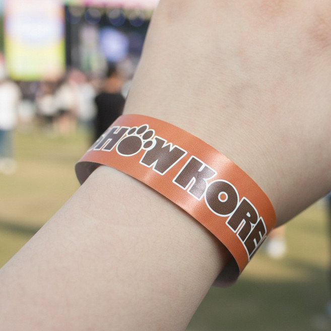 입장권팔찌 주문제작 종이손목밴드 인쇄가능 방수 티켓밴드 띠지 클럽팔찌, 100~299매, 1개