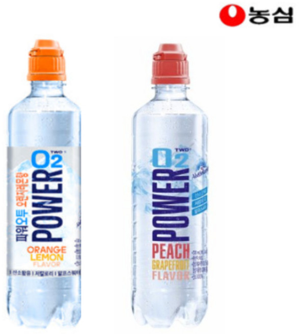 파워오투 오렌지레몬 복숭아자몽 6개씩 500ml 12개입, 6개