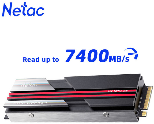 Netac M2 SSD 1TB 2TB 4TB pcie4 하드 드라이브 NVMe M.2 pcie 2280 DRAM 캐시 PS5 데스크탑용 내장 하드디스크, 한개옵션1, 01 1 테라바이트