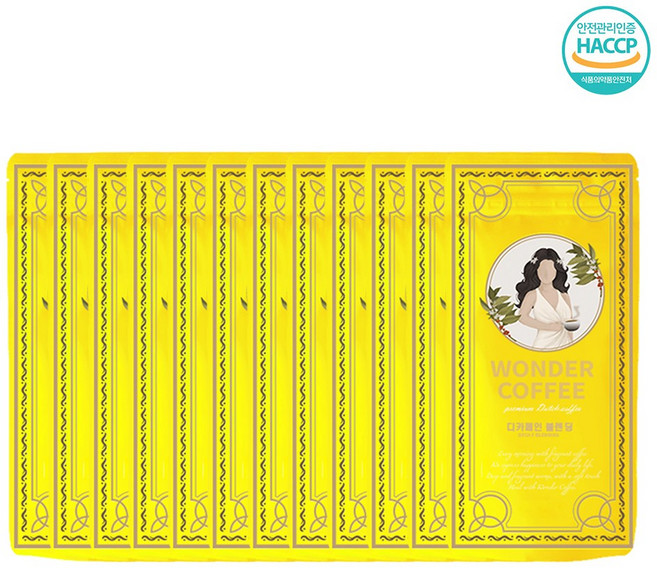 원더 더치커피 디카페인 블렌딩 커피원액 콜드브루, 12개, 1개입, 30ml