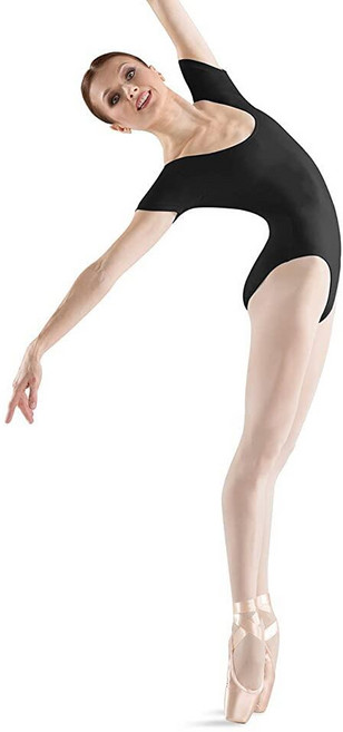 Bloch Dance 여성용 Cavalier 반소매 레오타드 라이트 핑크 쁘띠