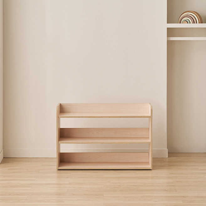 삼익가구 NEW 키디즈 어린이 아동 책장 교구장 책꽂이, 01. 내추럴, 800 3단 낮은 교구장