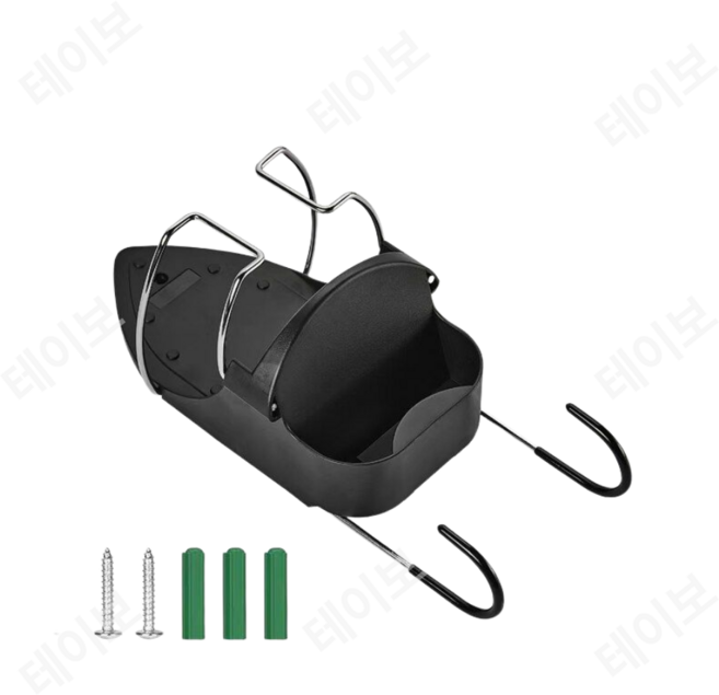 슬라이딩 다리미판 인출식 빌트인 폴딩 다림질 벽걸이 내장형, B. 블랙 - 아이언 스탠드