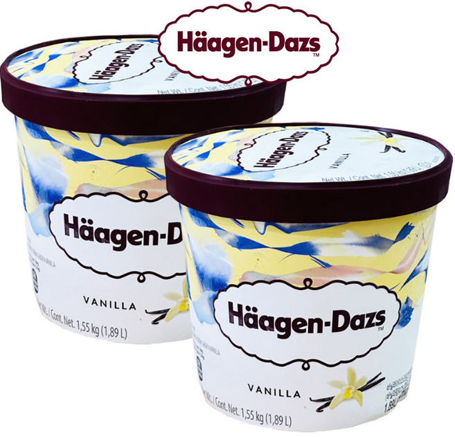 하겐다즈 하프갤런 바닐라 1.89L, 2개