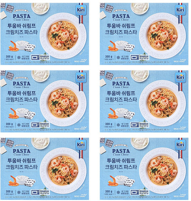 끼리 투움바 쉬림프 크림치즈 파스타, 300g, 6개