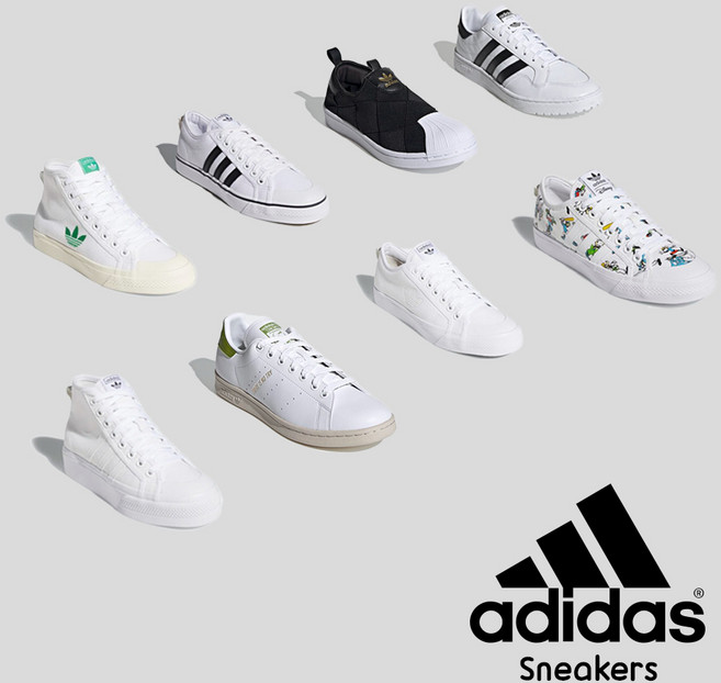 ADIDAS 니짜 트레포일 로우 하이 NIZZA 슈퍼스타 슬립온 캠퍼스 신발 모음