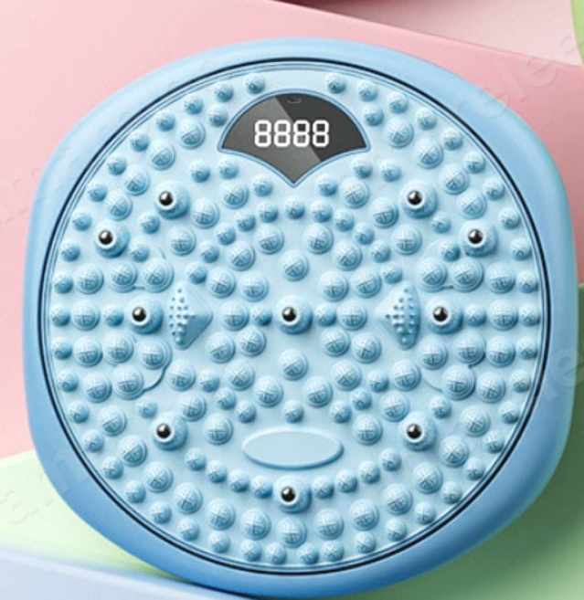 4IN1 뉴업그레이드 지압 트위스트 업그레이드 발지압 스텝퍼 허리 스트레칭 발바닥 지압 마사지판, 파란색, 1개