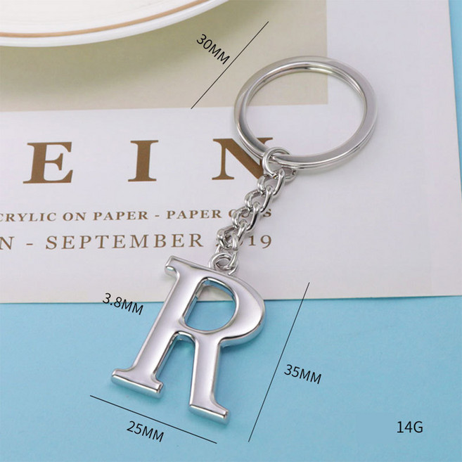 뉴프렐류드 알파벳 키링, 1개, R