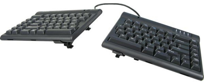 Kinesis Freestyle2 인체 공학적 키보드 사전 조립 w/ V3 리프터 (Mac 또는 PC) KB830PB-US, Keyboard w/ V3 Lifters for PC