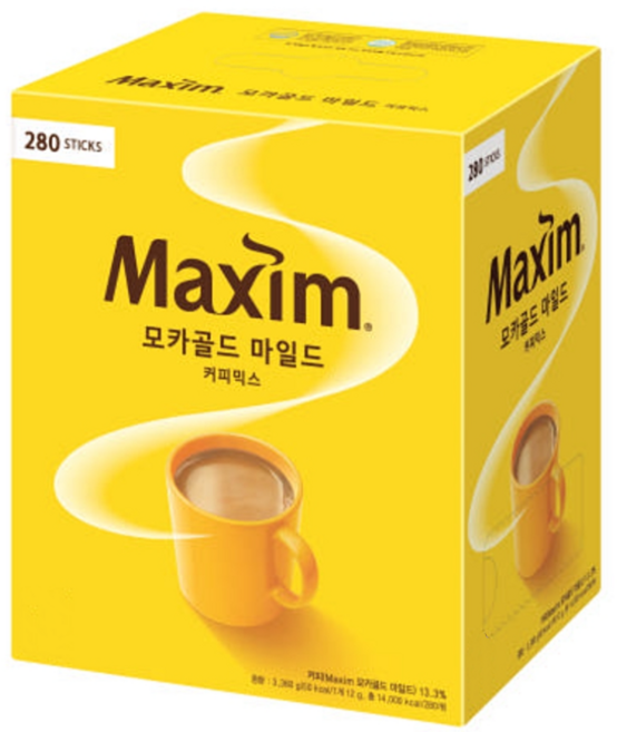 맥심 모카골드 마일드 커피믹스, 12g, 280개입, 1박스