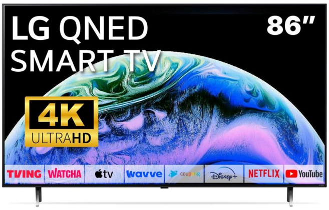 LG 86인치(218cm) TV QNED 4K 스마트티비 Mini LED 퀀덤닷 86QNED85 미러링 OTT 사용가능, 방문설치, 벽걸이형, 86인치