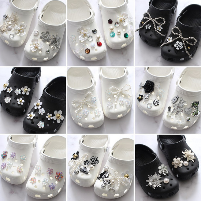 OK신꾸 블링 슈즈 참 파츠세트 200여종 신발장식 슬리퍼 실내화 꾸미기 악세사리