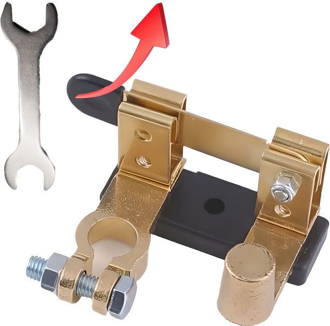 꿈보 자동차 배터리 단전 황동 브레이크 스위치, 1개, 24L