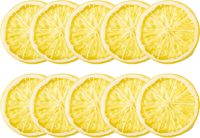 [왓위셀] 과일 슬라이스 모형, 레몬 10p