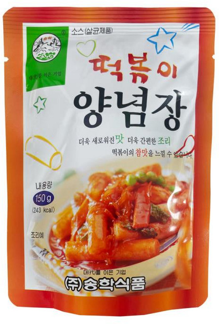 송학식품 떡볶이 양념장, 4개, 150g