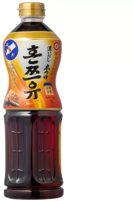 기꼬만 혼쯔유 코이다시 4배농축 일본간장, 1L, 1개