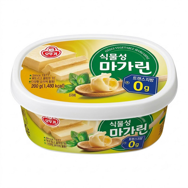 오뚜기 식물성 마가린, 5개, 200g