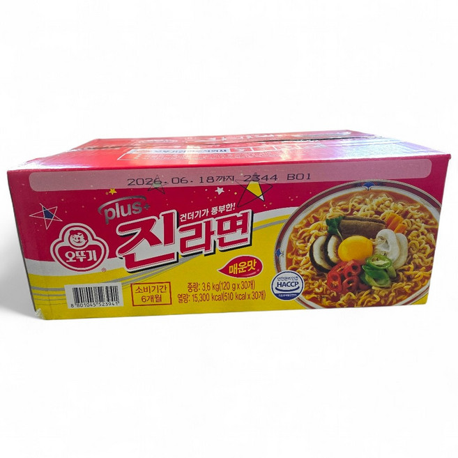 오뚜기 진라면 매운맛 120g, 30개
