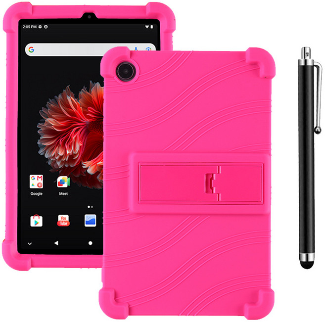 ALLDOCUBE IPLAY 50 MINI PRO 범퍼 실리콘 거치대 케이스 + 터치펜, PINK