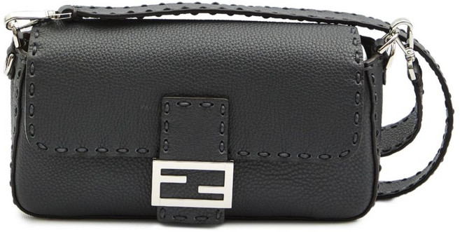 펜디 바게트 매크로 스티치 메신저 백