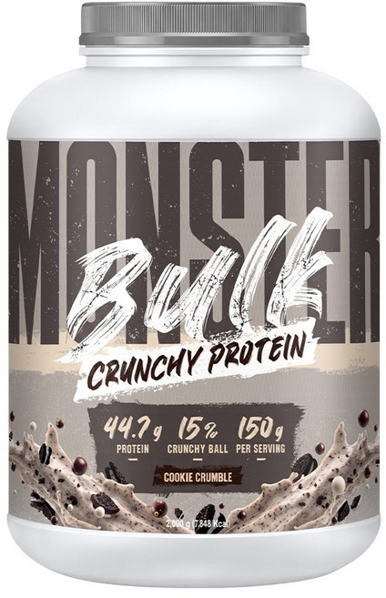 BUP 몬스터 벌크 크런치 프로틴 쿠키크럼블 2kg, 1개