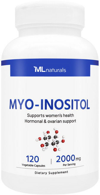 [미국빠른직구] 신제품 마이라이프 내추럴스 미오-이노시톨 2000mg, 1개, 120정