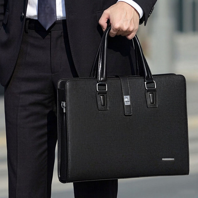 NUTRIVIO 서류가방 방수 출장 비즈니스백 직장인 노트북 브리프케이스 남자 서류 가방