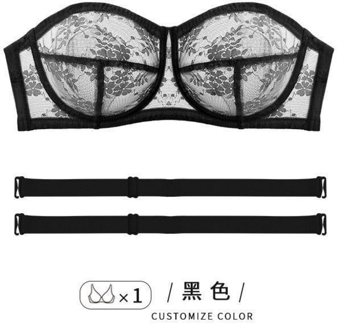 無肩帶內衣 女士大胸顯小 透氣聚攏文胸
