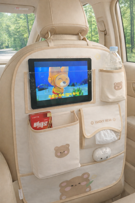 MIRRA 장착하면 바로 체감 뒷자석 솔루션 킥매트, 1개, 베이지