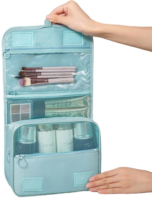 아쥬르 여행용 벽걸이형 화장품 세면도구 파우치