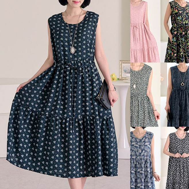 로즈맘 미담민소매인견원피스