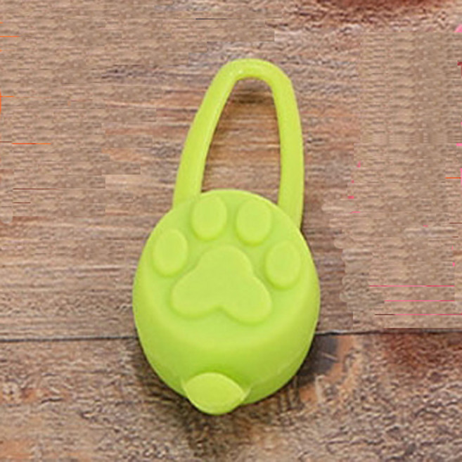 강아지 야광 LED 블링커 팬던트 실리콘 팬던트 야간산책, 1개