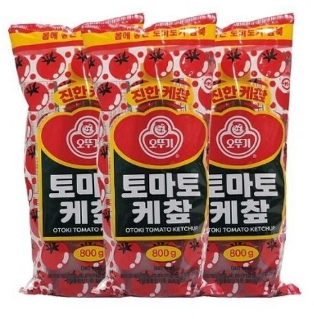 오뚜기 토마토 케찹, 3개, 800g