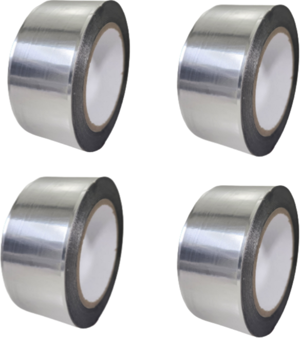 덕트몰 알루미늄 테이프 폭 50mm / 75mm X 길이 100M / 덕트 닥트 은박 싱크대 연통 단열용, 알루미늄 테이프 폭 75mm X 길이 100M, 4개